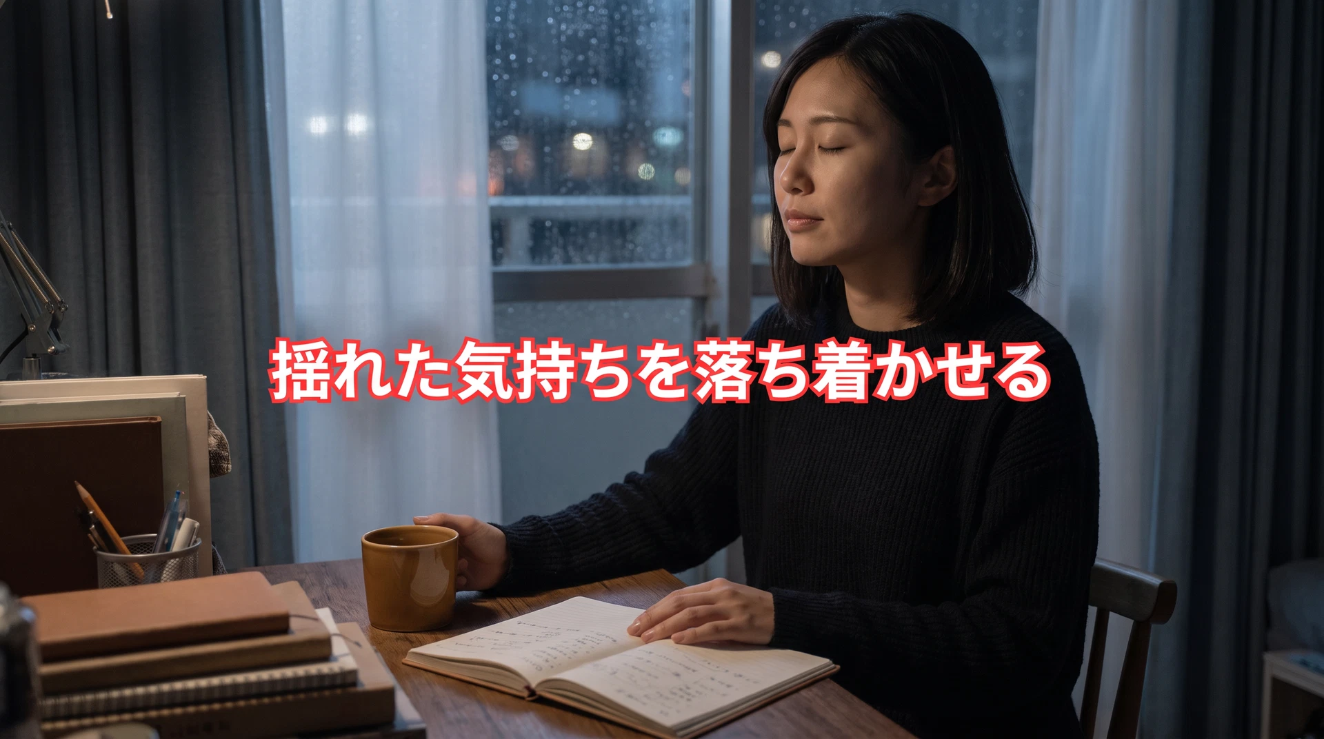 揺れた心をゆっくり戻すためのアイキャッチ画像
